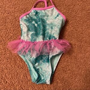 Jumping Beans Mermaid Scales One Piece Swimsuit Toddler Girls Size 2T Swimwear